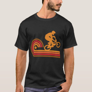Retrostijl BMX Bike Rider T-shirt