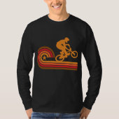 Retrostijl BMX Bike Rider  T-shirt (Voorkant)