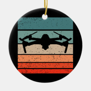 Retrostijl drone,  keramisch ornament