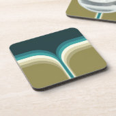 Retrostijl dubbele boogdecoratie bier onderzetter (Linkerzijde)