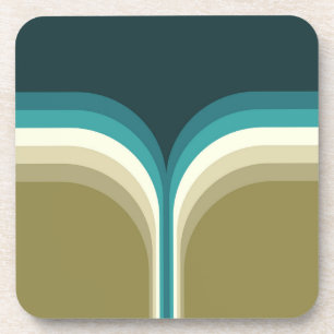 Retrostijl dubbele boogdecoratie bier onderzetter