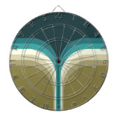 Retrostijl dubbele boogdecoratie dartbord (Voorkant)