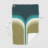 Retrostijl dubbele boogdecoratie golfhanddoek (Insitu)