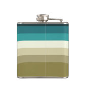 Retrostijl dubbele boogdecoratie heupfles (Achterkant)