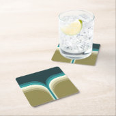 Retrostijl dubbele boogdecoratie kartonnen onderzetters (Insitu)