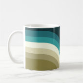 Retrostijl dubbele boogdecoratie koffiemok (Links)