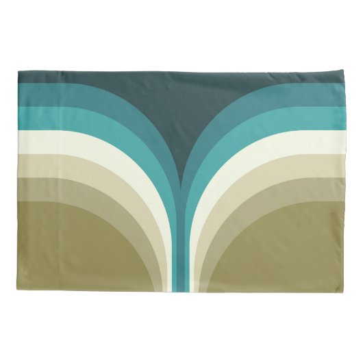 Retrostijl dubbele boogdecoratie kussensloop (Achterkant)