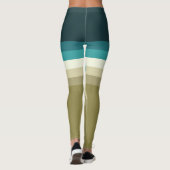Retrostijl dubbele boogdecoratie leggings (Achterkant)
