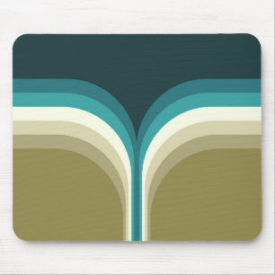 Retrostijl dubbele boogdecoratie muismat