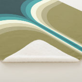 Retrostijl dubbele boogdecoratie sherpa deken (3/4)