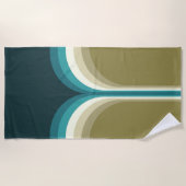 Retrostijl dubbele boogdecoratie strandlaken (Voorkant)