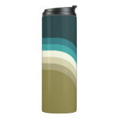 Retrostijl dubbele boogdecoratie thermosbeker (Gedraaid links)