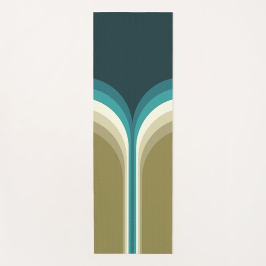 Retrostijl dubbele boogdecoratie yogamat (Voorkant)