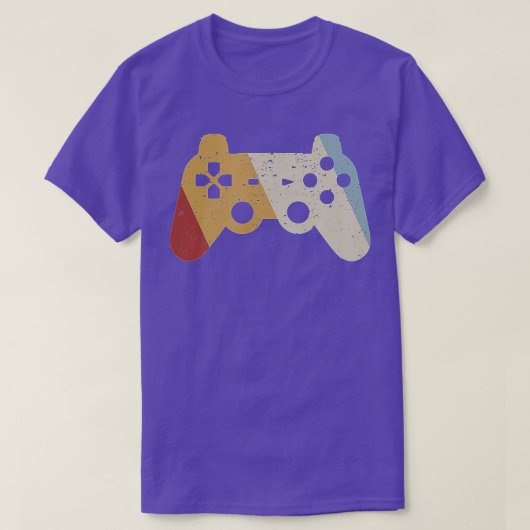 Retrostijl gamingcontroller  t-shirt (Design voorkant)