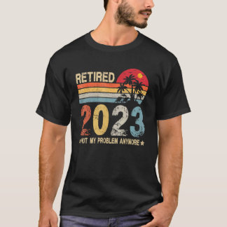 Retrostijl - Gepensioneerd 2023 Mijn probleem niet T-shirt