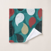 Retrostijl in aantrekkelijke vormgeving van kleure bad handdoek (Wasdoekje)