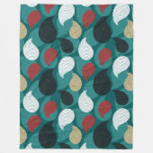 Retrostijl in aantrekkelijke vormgeving van kleure fleece deken (Voorkant)