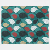 Retrostijl in aantrekkelijke vormgeving van kleure fleece deken (Voorkant (Horizontaal))