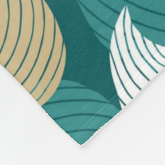 Retrostijl in aantrekkelijke vormgeving van kleure fleece deken (Hoek)