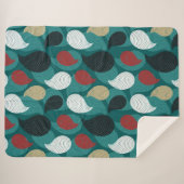 Retrostijl in aantrekkelijke vormgeving van kleure sherpa deken (Voorkant (horizontaal))