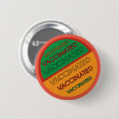 Retrostijl ingeënt (Oranje achtergrond) Ronde Button 5,7 Cm (Voorkant /achterkant)