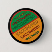 Retrostijl ingeënt (zwarte achtergrond) ronde button 5,7 cm (Voorkant)
