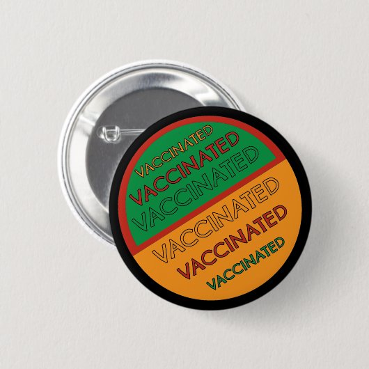 Retrostijl ingeënt (zwarte achtergrond) ronde button 5,7 cm (Voorkant /achterkant)