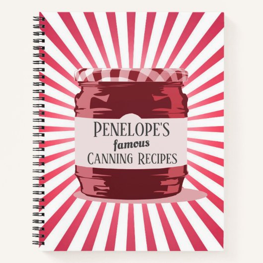 Retrostijl je beroemde bliksem ontvang rode pot notitieboek (Voorkant)