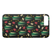 Retrostijl kerstboom en cadeaupatroon Case-Mate iPhone case (Achterkant (Horizontaal))