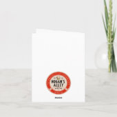 Retrostijl kerstkaart voor Kerstmis en Kerstmis Feestdagen Kaart (Achterkant)