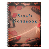 Retrostijl lippenstift notitieboek (Voorkant)
