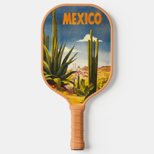 Retrostijl Mexico Pickleball Paddle (Voorkant)
