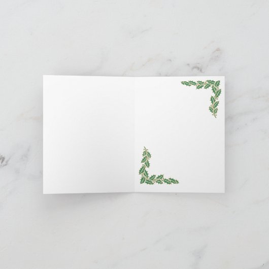 Retrostijl "naar man met kerstmis"-kaart feestdagen kaart (Binnen)