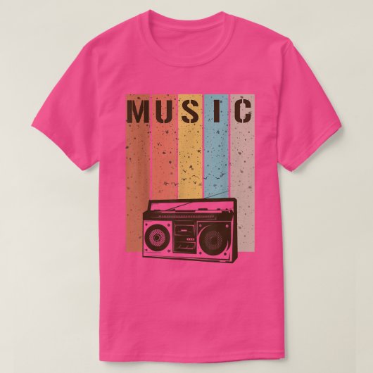 Retrostijl, Pop Music 3232 T-shirt (Design voorkant)