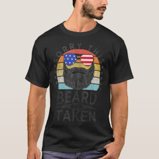 Retrostijl Sorry Deze baard is een Amerikaanse Fla T-shirt