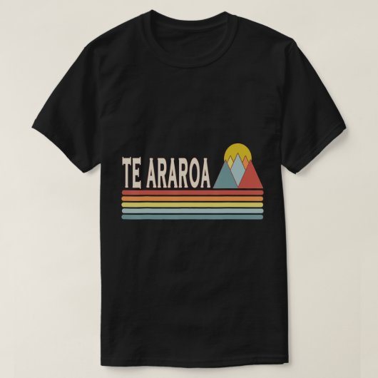 Retrostijl Te Araroa buiten T-Shirt (Design voorkant)
