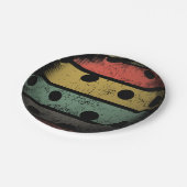 Retrostijl verstelbare Pickleball Art Papieren Bordje (Gekanteld)