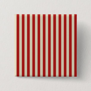 Retrostijl Verticale PopCorn Klassieke Stripes Vierkante Button 5,1 Cm