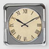 Retrostijl Vierkante Klok (Voorkant)