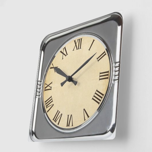 Retrostijl Vierkante Klok (Hoek)