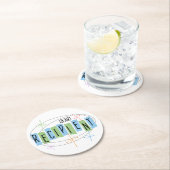 Retrostijl voor warmteontvanger ronde kartonnen onderzetter (Insitu)