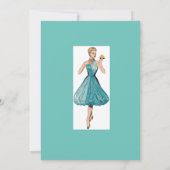 Retrostijl "Vrijgezellenfeest" uitnodigen Kaart (Achterkant)