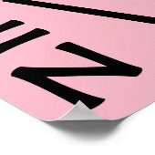 Retrostijl Vrouwen Power Pussy Cat Ears Poster (Hoek)