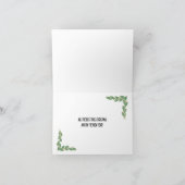 Retrostijl witte kerstkaart feestdagen kaart (Binnen)