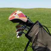 Retrostijlbloemen en -golven golfheadcover (Insitu)