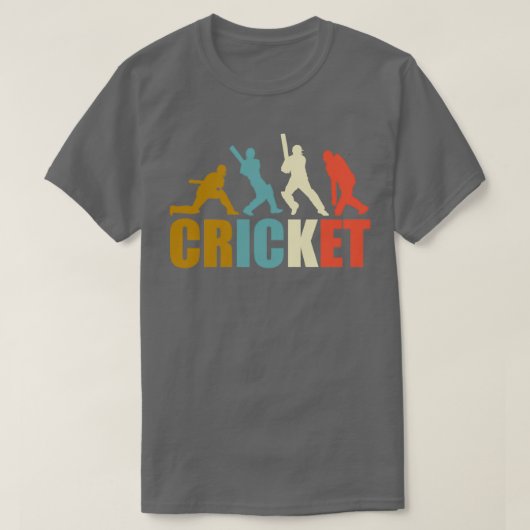  Retrostijlcricket T-shirt (Design voorkant)