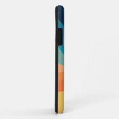 Retrostijlgolven versieren Case-Mate iPhone case (Achterkant/rechts)