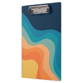 Retrostijlgolven versieren klembord (Links)