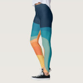 Retrostijlgolven versieren leggings (Links)
