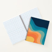 Retrostijlgolven versieren notitieboek (Binnen)